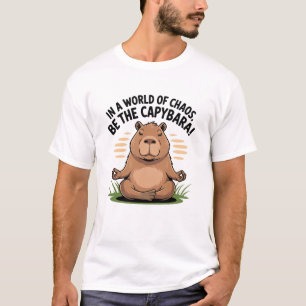 Camiseta Zen Capybara: Serenidade no Caos