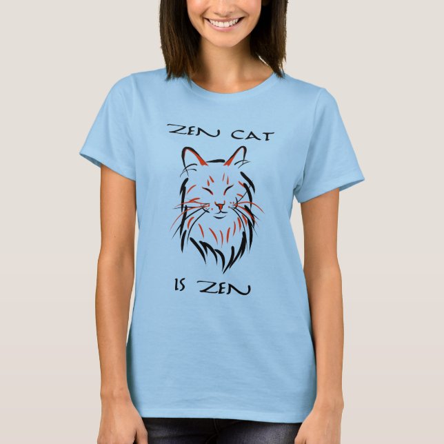 Camiseta Zen Cat - T-shirt (Frente)