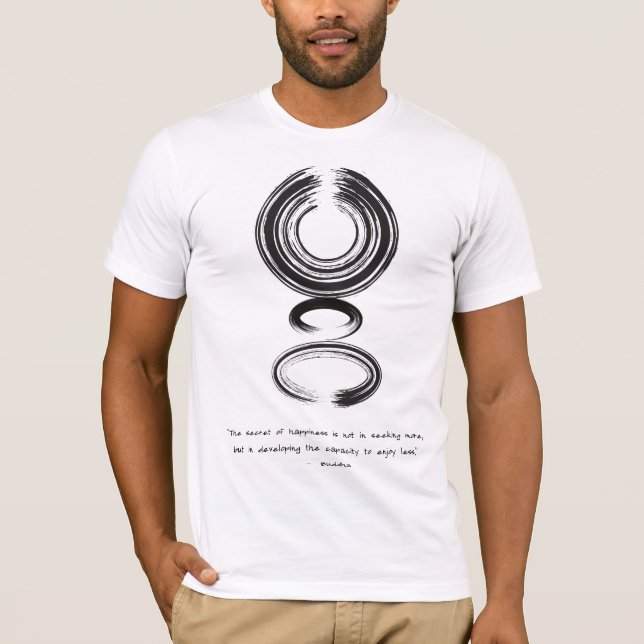 Camiseta Zen Citação: Sabedoria e Meditação (Frente)