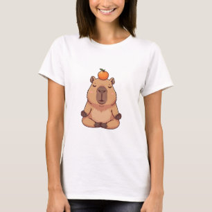 Camiseta Zen Citrus Capybara – Capivara de Desenho Animado