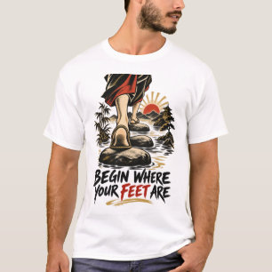 Camiseta Zen Comece Onde Você Está