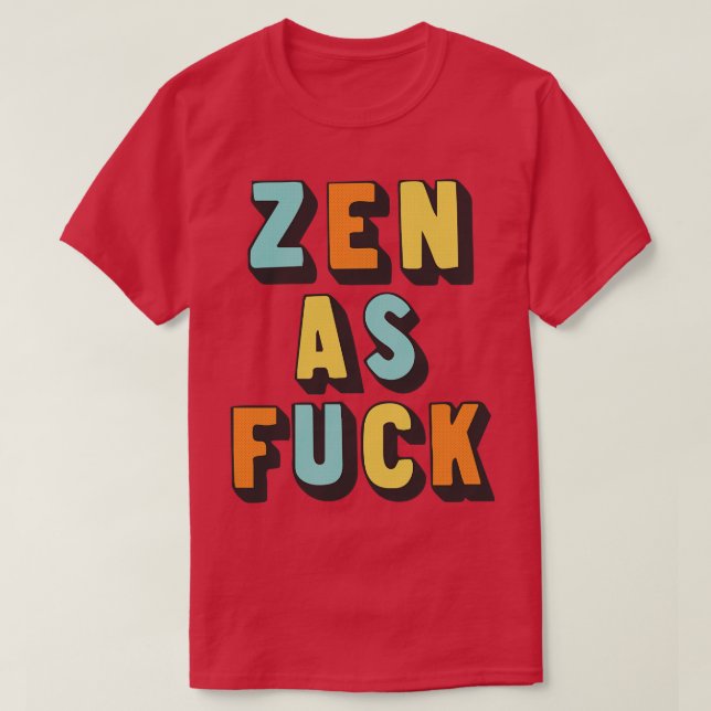 Camiseta Zen como Design de Tipografia Retroativa 3 (Frente do Design)