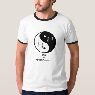 Camiseta Zen da aerodinâmica