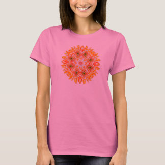 Camiseta Zen Dahlia Flower Mandala T-Shirt