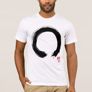 Camiseta Zen Enso. T-shirt do círculo do zen