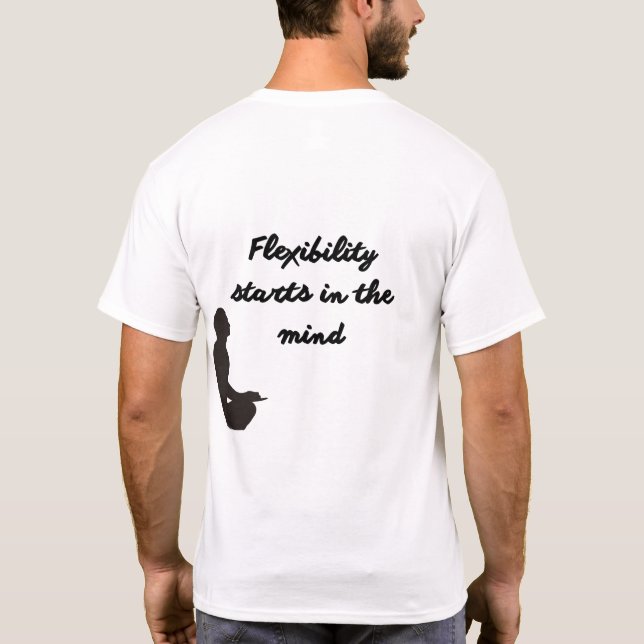 Camiseta Zen Mind Yoga WITHE (Verso)