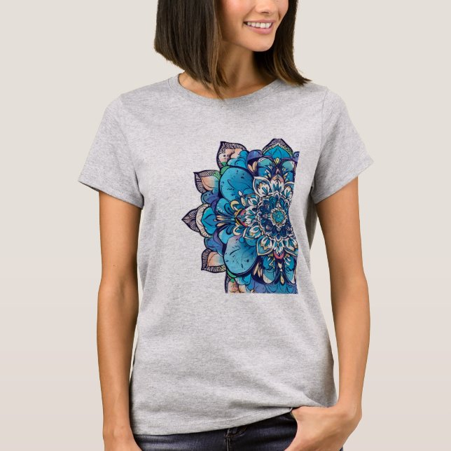 Camiseta Zen Mindthing Art - Intrate Mandala Design (Frente)