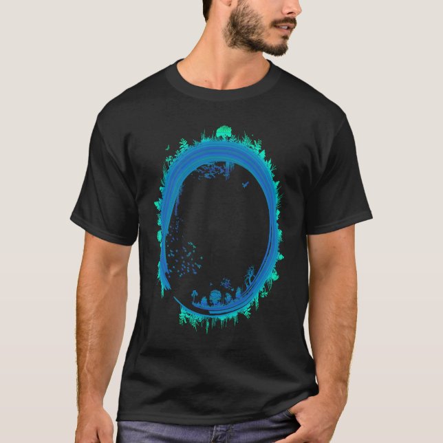 Camiseta Zen Nature Circle Outdoors World Relax Mindfulness (Frente)