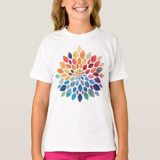 Camiseta Zen Nature Leaf Mandala