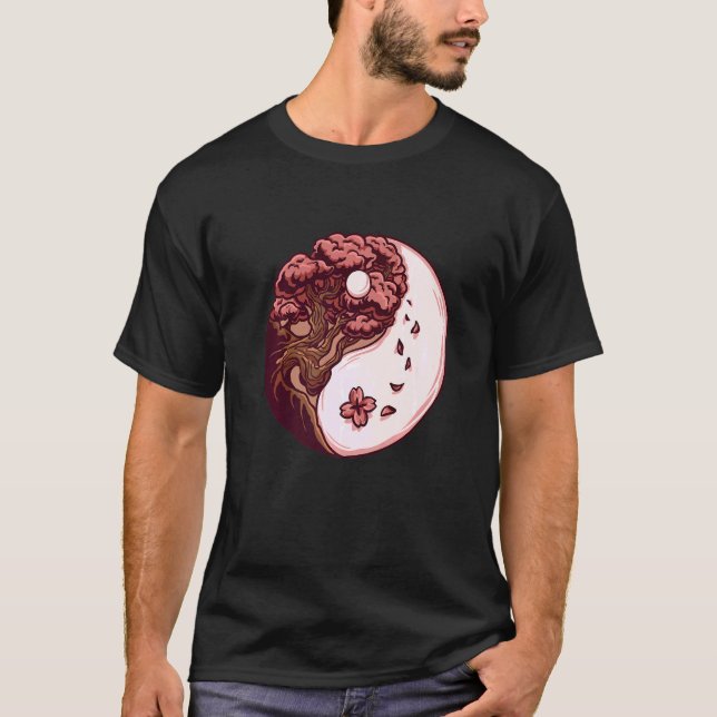 Camiseta Zen Old Cherry Blossom Tree (Frente)