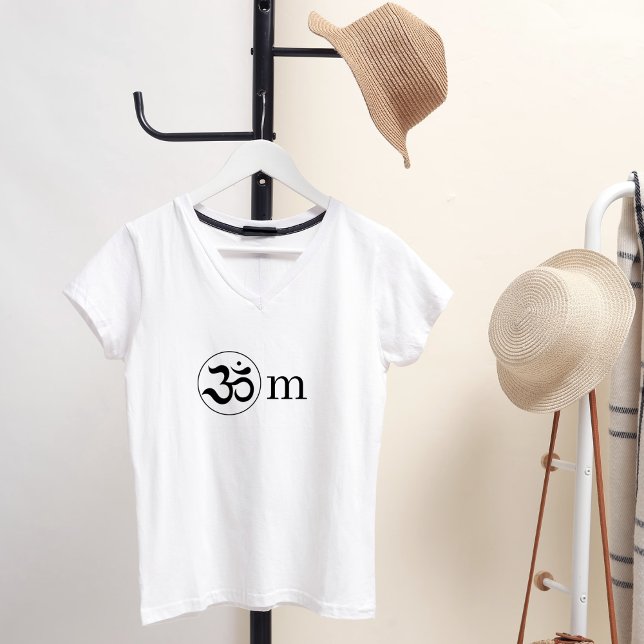 Camiseta Zen Om Minimalista T-Shirt (Criador carregado)