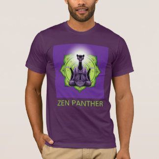 Camiseta Zen Panther & the Dharma Wheel - (com título)