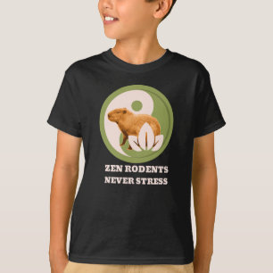 Camiseta Zen Rodents Nunca Stress Capybara