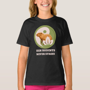 Camiseta Zen Rodents Nunca Stress Capybara