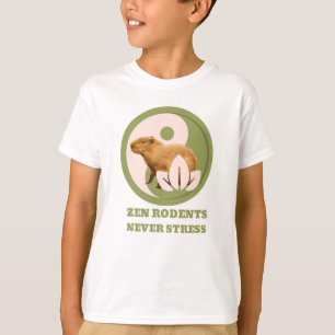 Camiseta Zen Rodents Nunca Stress Capybara