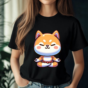 Camiseta Zen Shiba Inu Cartoon Art
