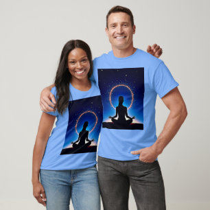 Camiseta Zen Sob as Estrelas: Meditação Cósmica