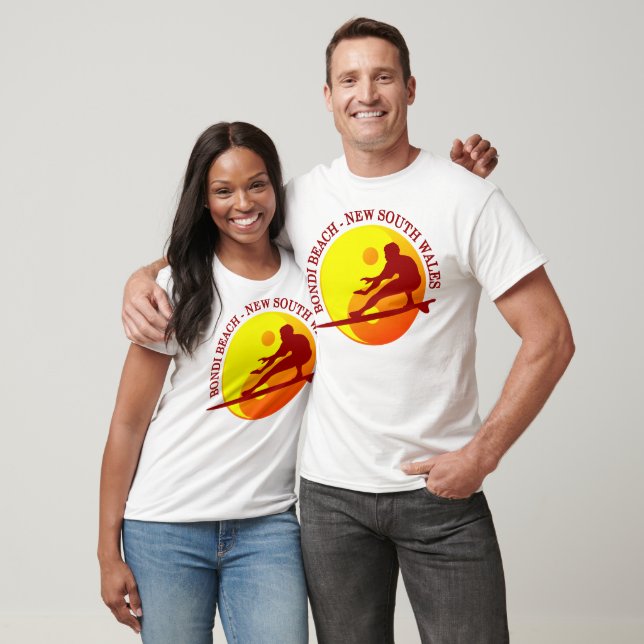 Camiseta Zen Surfer (Sunburst) Bondi Beach (Unissex)