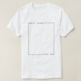 Camiseta Zen vazio da estada da mente