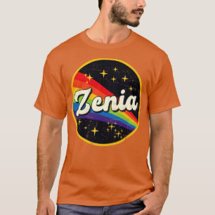 Camiseta Zenia Rainbow In Space Vintage GrungeStyle