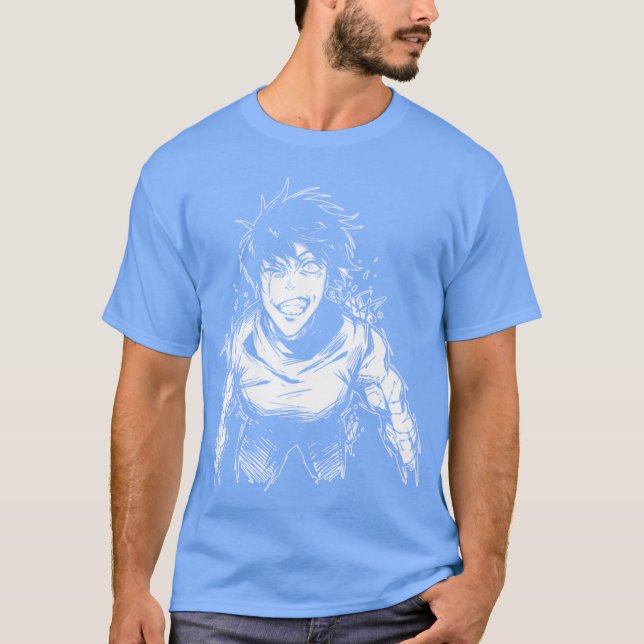 Camiseta Zenin mais poderoso escuro retrô (Frente)