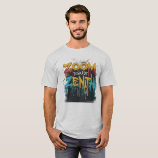 Camiseta Zenith Bound: Abstrato Cosmic Journey