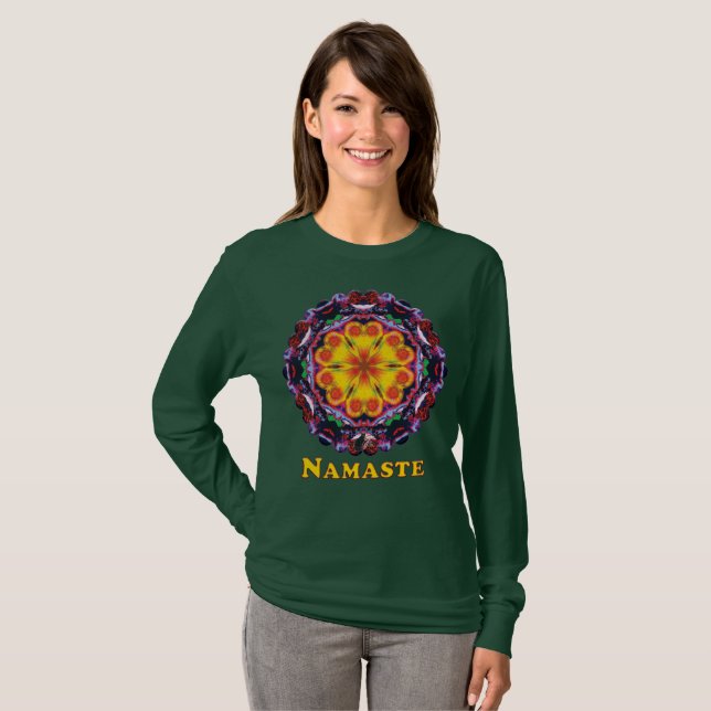 Camiseta Zenith Namaste Kaleidoscope T-Shirt (Frente Completa)