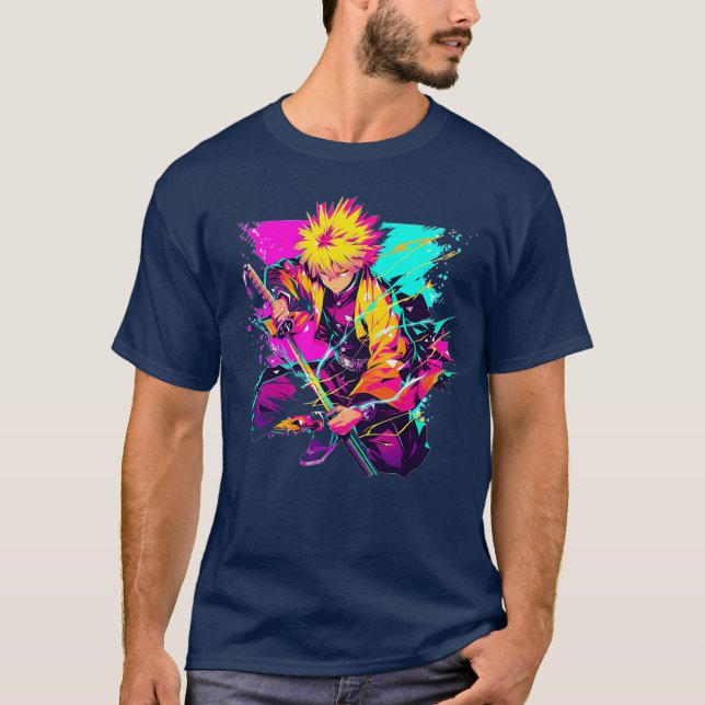 Camiseta zenitsu thunder breathing gift (Frente)