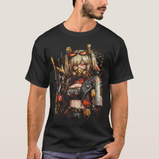 Camiseta Zenless Zone Zero Burnice Fogo Branco Anormalidade