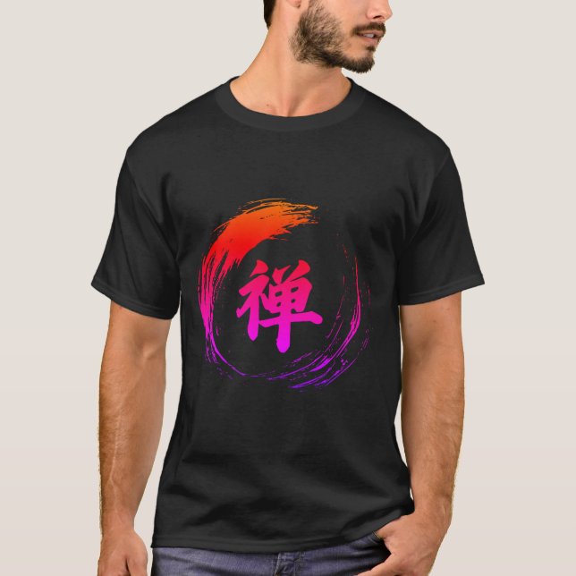 Camiseta ZENT禅 Samurai Black T-Shirt (Frente)