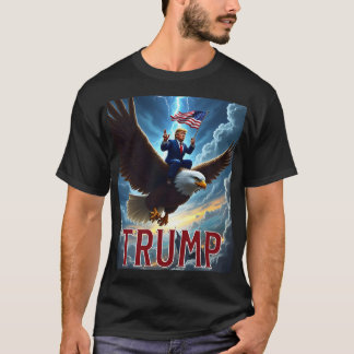 Camiseta Zenzo's Atomic Political Designs President Trump R