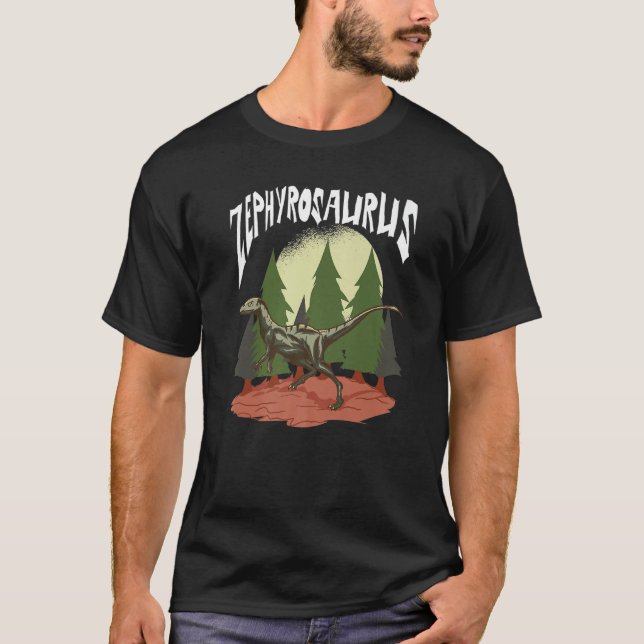 Camiseta Zephyrosaurus  Dino  Dinosaur Identification (Frente)