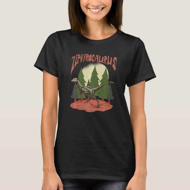 Camiseta Zephyrosaurus - Identificação do Dinossauro Dino L (Frente)