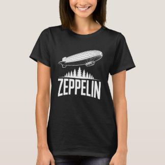 Camiseta Zeppelin Airship Above Forest