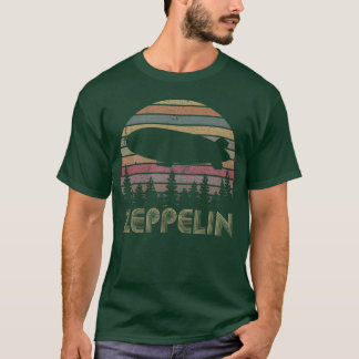 Camiseta Zeppelin Pôr do Sol 70s 80s Dirigible menino