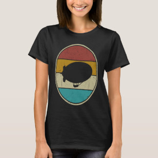 Camiseta Zeppelin Retro Vintage Pôr do Sol Dirigible Aeróst