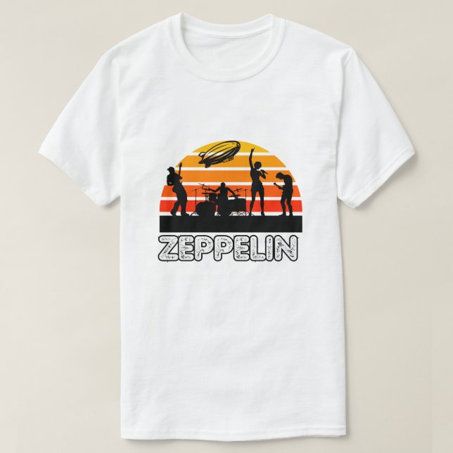 Camiseta Zeppelin Vintage Sunset (Frente do Design)