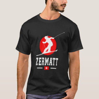 Camiseta Zermatt Ski Resort Alps Swiss Mountains Switzerlan
