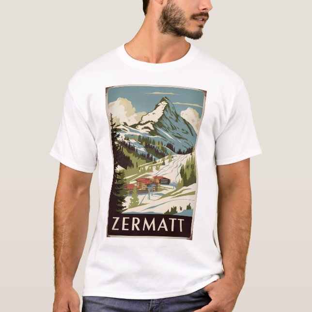 Camiseta Zermatt Vintage (Frente)