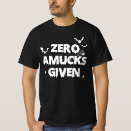 Camiseta Zero amucks dado - morcegos e ideia de presente de