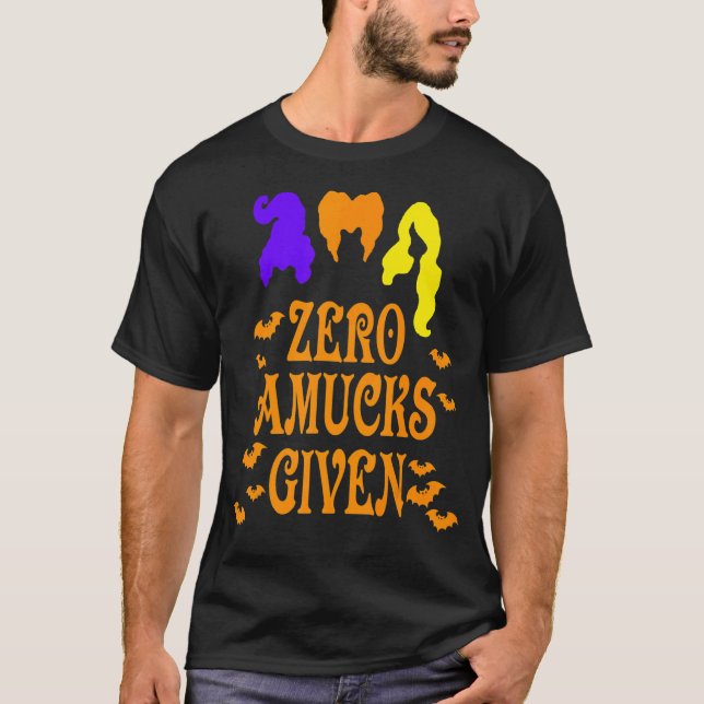 Camiseta Zero Amucks Recebem Taco Para Bruxas no Halloween (Frente)