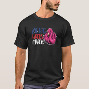 Camiseta Zero Blocos Dado Flamingo Animal Para Homens