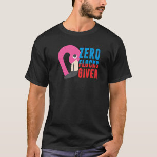 Camiseta Zero Blocos Dado Flamingo Animal Para Homens