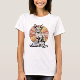 Camiseta Zero Cabelo Amor Máximo Sphynx Retro
