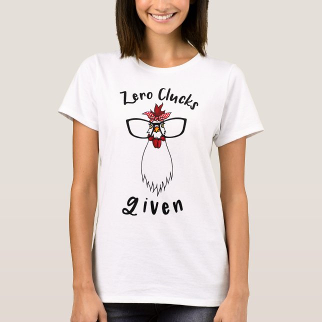 Camiseta Zero Cluques Dados Fazendeiro De Fazenda De Frango (Frente)