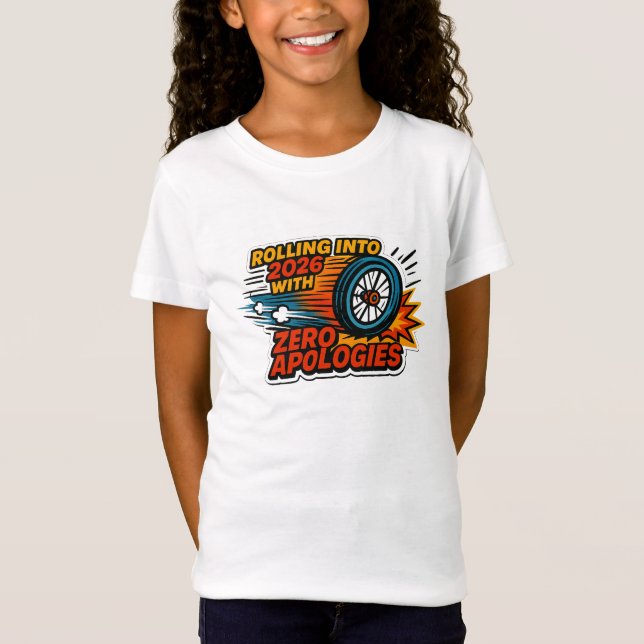 Camiseta “Zero Desculpas” Rodando na Cadeira de Rodas de 20 (Frente)
