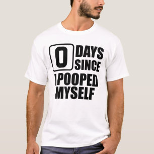 Camiseta Zero Dias Desde Que Me Envergonhei