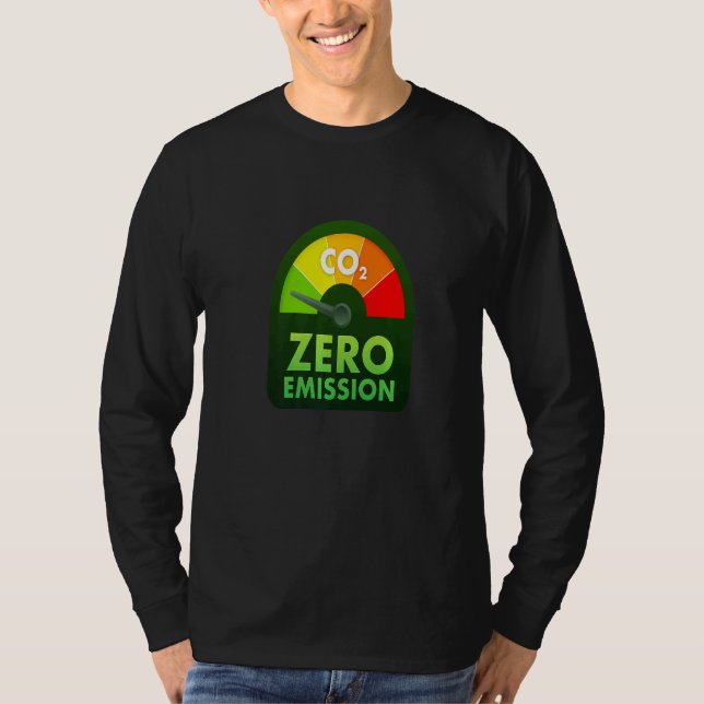 Camiseta Zero Emissions Owner   Electric Car Drive The Futu (Frente)