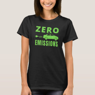 Camiseta Zero Emissões 100% do Tempo Carro Elétrico EV