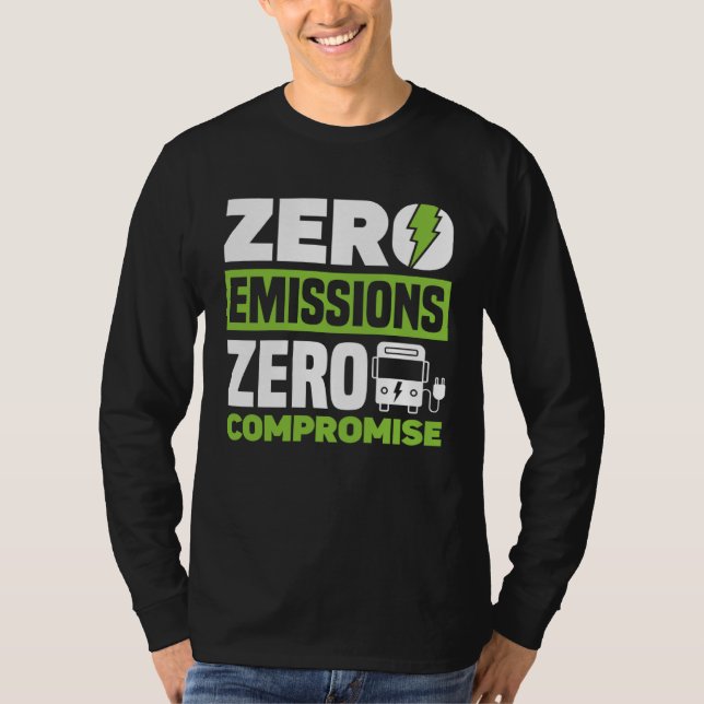 Camiseta Zero Emissões Zero Concessões Bateria Elétrica Ve (Frente)
